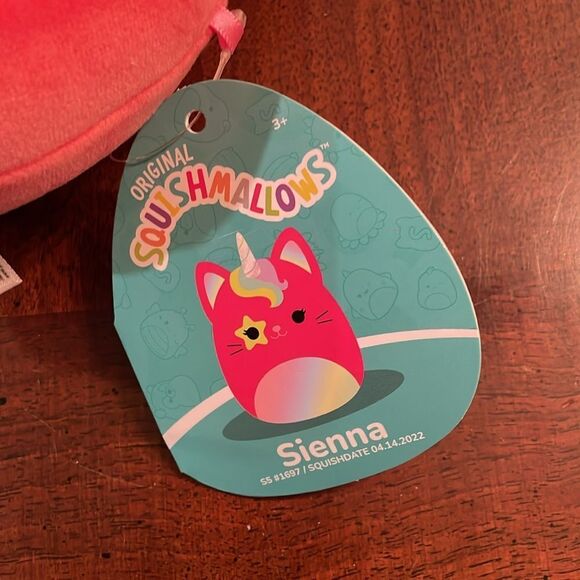 5" Squishmallow Kellytoy Sienna Starry Eyed Caticorn New with tag - Picture 4 of 6